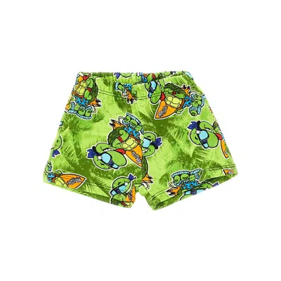 Mousse Dans La Bouche Injasurf Print Sweatshorts Kids In Green