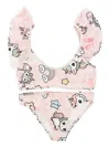 Mousse Dans La Bouche Printed Bikini Kids In Multi