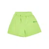 Mousse Dans La Bouche Sweatshorts With Logo Print Kids In Green