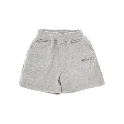 Mousse Dans La Bouche Sweatshorts With Logo Print Kids In Grey
