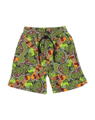 Mousse Dans La Bouche Babies'  Toddler Boy Shorts & Bermuda Shorts Green Size 4 Cotton