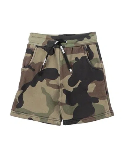 Mousse Dans La Bouche Babies'  Toddler Boy Shorts & Bermuda Shorts Military Green Size 6 Cotton