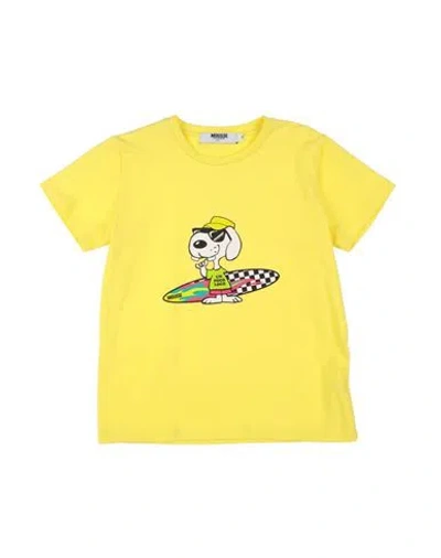 Mousse Dans La Bouche Babies'  Toddler Boy T-shirt Yellow Size 6 Cotton, Elastane