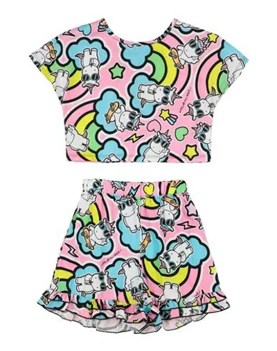 Mousse Dans La Bouche Babies'  Toddler Girl Co-ord Pink Size 6 Cotton