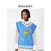 MOUSSY MOUSSY 秋季新品迪士尼合作款立体绣针织背心010GSY70-0000,6920776876559858008