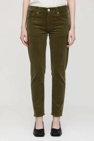 MOUSSY AILEY COURDUROY PANT IN KHAKI