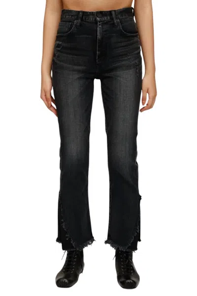 Moussy Alhambra Flare Jeans In Black