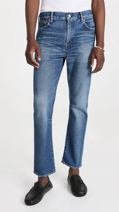 Moussy Allentown Dress Straight Leg Jeans In Blue
