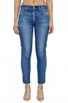 Moussy Appleton Skinny Jeans In Blue In Blue