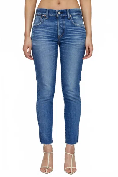 Moussy Appleton Skinny Jeans In Blue
