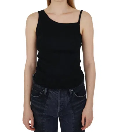 Moussy Asymmetric Cami Top In Black