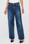 Moussy Barberville Painter Pants In Dark Blue In Blue