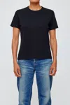 Moussy Basic Tee In Black In Black