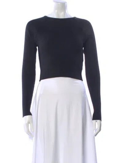 Pre-owned Moussy Bateau Neckline Sweater In Black