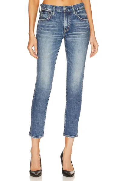 Pre-owned Moussy Beechwood Skinny Jeans For Women In Blue
