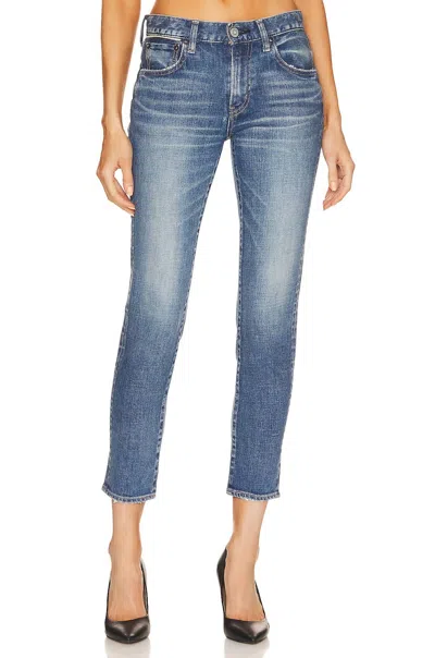 Moussy Eldred Tapered Jeans In Light Blue