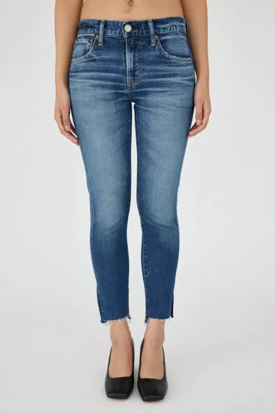 Moussy Bennington Skinny Jeans In Blue