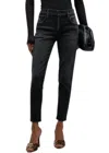 Moussy Bissell Skinny Denim Jeans In Black In Black