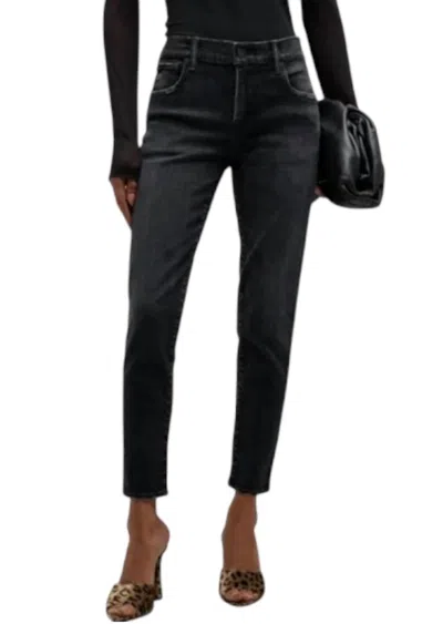Moussy Bissell Skinny Denim Jeans In Black