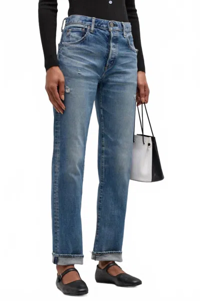 Moussy Bradenton Straight Jean In Blue