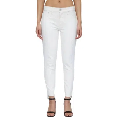 MOUSSY BUFFALO SKINNY JEANS IN WHITE