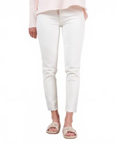 Moussy Burnside Skinny Jeans In White