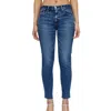 MOUSSY CALEDONIA SKINNY JEANS IN BLUE