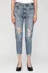 Moussy Carter Friend Jeans In Blue In Blue