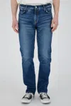 Moussy Chareston Slim Straight Jeans In Dark Blue In Blue