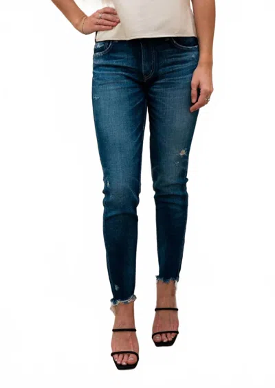 Moussy Checotah Skinny Jean In Dark Blue