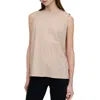 MOUSSY CLEAR PLAIN TANK TOP IN TAUPE