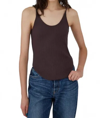 Moussy Comfort Basic Camisole Top In Brown