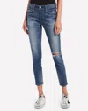 MOUSSY CORONADO SKINNY JEANS IN DARK BLUE