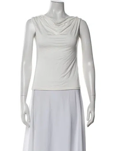 Pre-owned Moussy Cowl Neck Sleeveless Top In Neutrals
