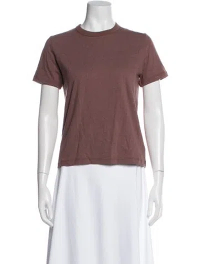 Pre-owned Moussy Crew Neck Short Sleeve T-shirt W/ Tags In Brown