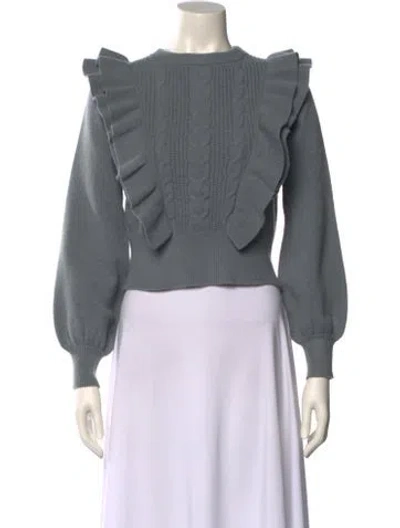 Pre-owned Moussy Crew Neck Sweater In Gray