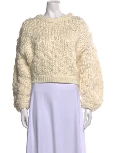 Pre-owned Moussy Crew Neck Sweater In Neutral