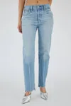Moussy Cumberland Straight Jeans In Ltblu In Blue