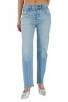 Moussy Cumberland Straight Jeans In Ltblu In Multi