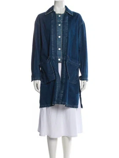 Pre-owned Moussy Denim Jacket In Blue