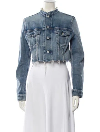 Pre-owned Moussy Denim Jacket In Blue