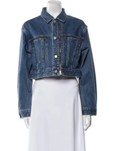 Pre-owned Moussy Denim Jacket W/ Tags In Blue