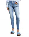 Moussy Diana Mid-rise Skinny Jean In Light Blue In Blue