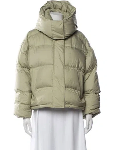 Pre-owned Moussy Down Jacket In Green