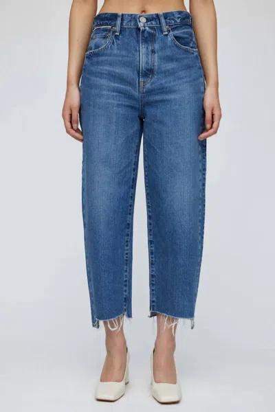 Moussy Dunkirk Round Jeans In Blue