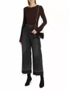Moussy Elba Wide Leg Jean In Black
