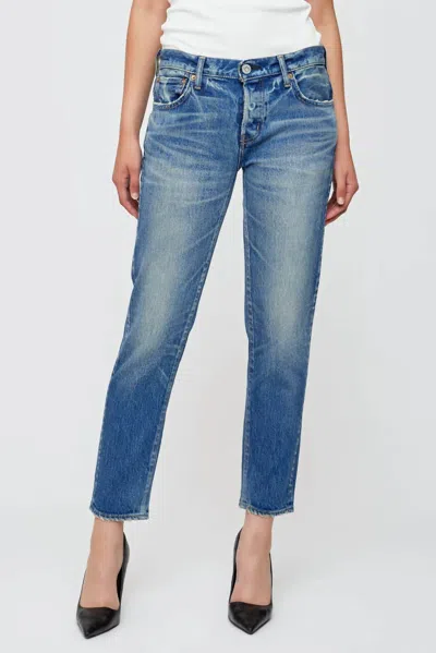 Moussy Eldred Tapered Jeans In Light Blue
