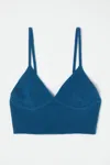 Moussy Ensemble Knit Bra Top In Light Blue In Blue