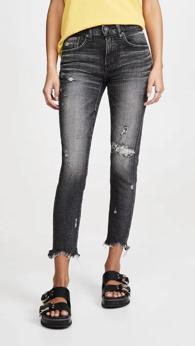 Moussy Glendele Skinny Jeans In Black