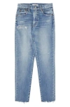 Moussy Hammond High Rise Skinny Jean In Light Blue In Light Blue
